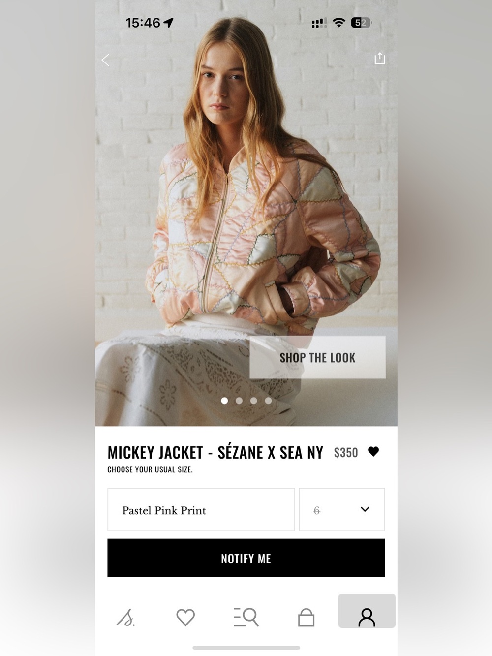 Sézane x Sea NY Pastel Pink Mickey Jacket
